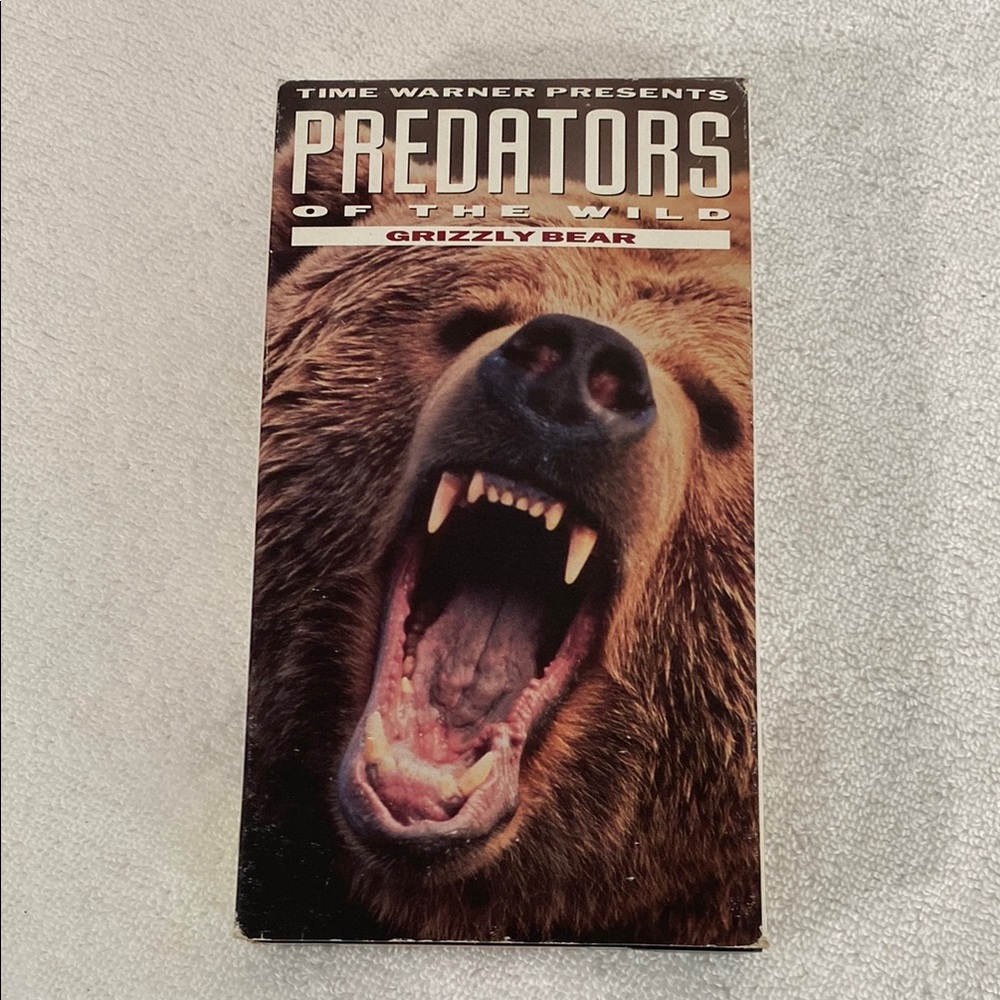 Predators of the Wild Grizzly Bear VHS Tape